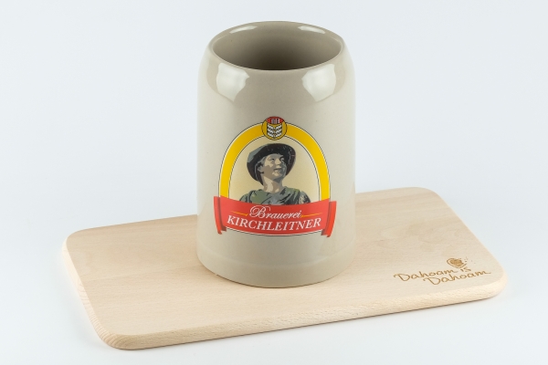 Fanset "Kirchleitner Steinkrug (0,5 Liter) und Brotzeitbrettl"