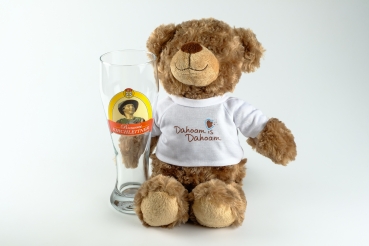 Fanset "Kirchleitner Weißbierglas und Maskotchenbär"