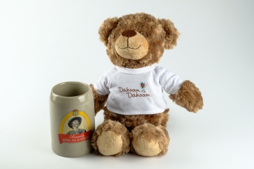 Fanset "Kirchleitner Steinkrug (0,5 Liter) und Maskotchenbär"